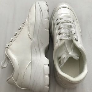 White Platform Sneakers